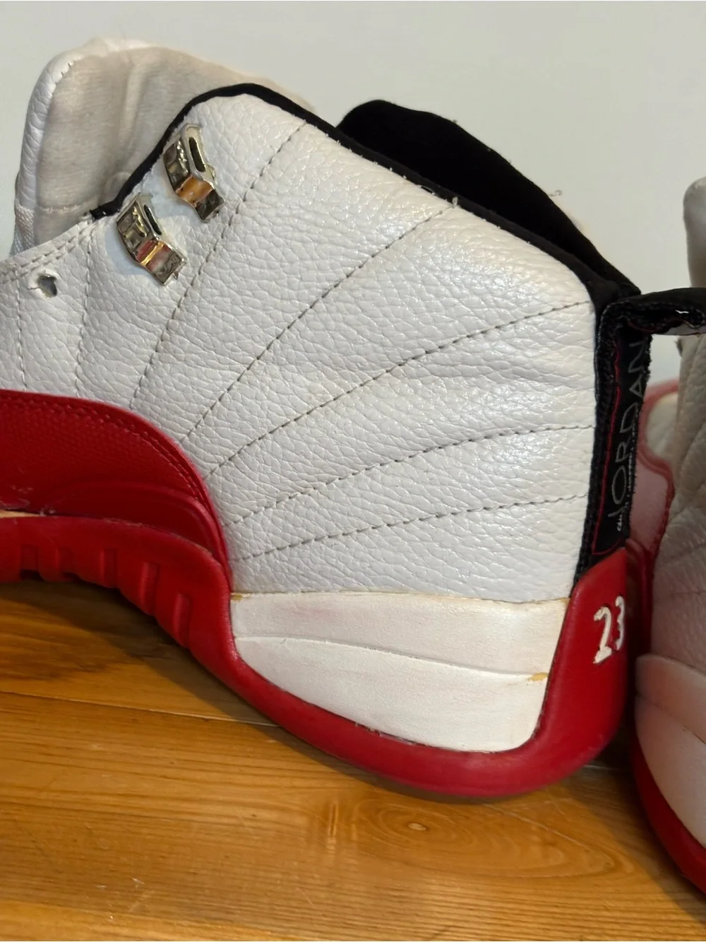 Air Jordan 12 Retro 'Cherry' (2009) high-top basketball sneakers, size 12